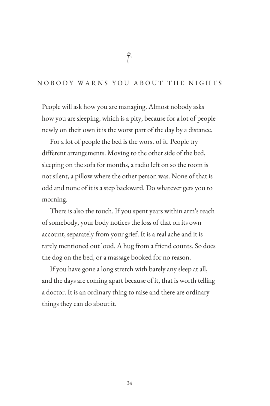 Interior reading page titled Nobody Warns You About the Nights